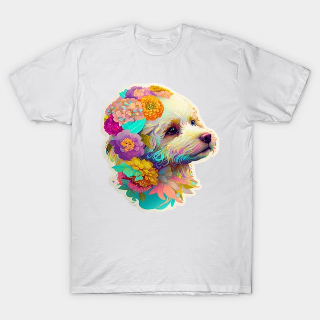 The T-SHIRT WITH PUPPY FROM FLOWERS That Wins Customers T-Shirt by HappysSpace